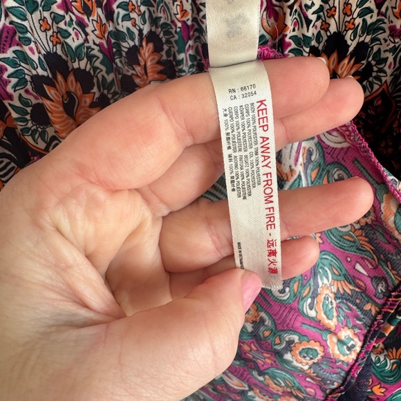 Anthropologie Floral Maxi Dress - Pink and Green - Picture 6 of 12